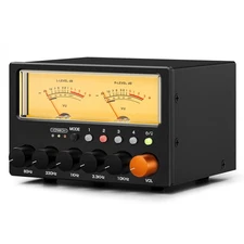 HiFi Audio Switcher 1-IN-4-OUT Splitter 5-Band EQ Preamp Equalizer w/VU Meter