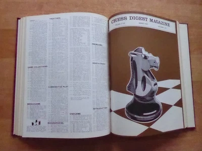 Zeitschrift Chess Digest Magazine 5. Jahrgang 1972 gebunden - Bild 1 von 2