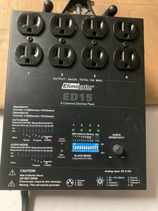 Eliminator Lighting ED15 4-Channel Lighting Fixture DMX Dimmer Pack DJ NEW