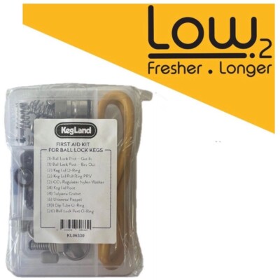 Corny Keg Ersatzteile Reparatur Dichtungen PRV Poppets Ball Lock Pfosten Kegland Erste-Hilfe-Set