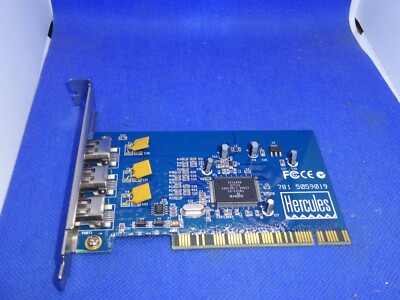 HERCULES 781 5059019 3 PORT IEEE1394  FIREWIRE KONTROLLER KARTE PCI #GK7279
