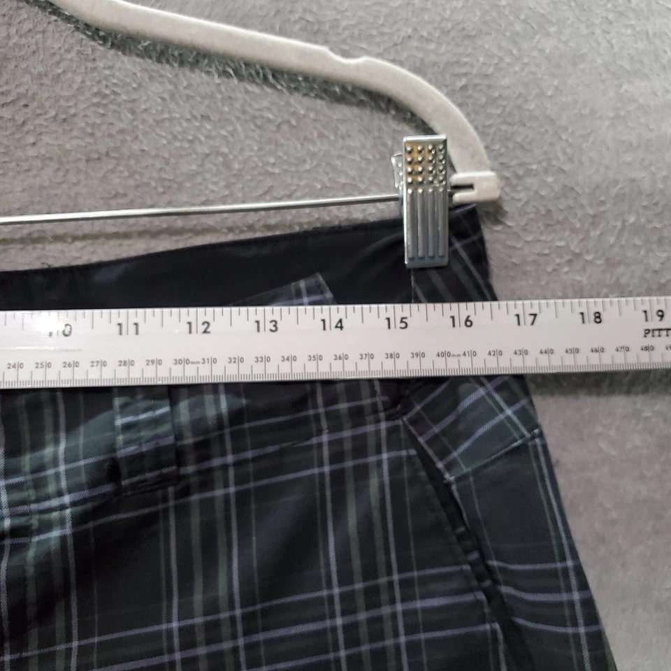 Pearl Izumi Men Shorts Medium Black Plaid Bermuda Cycling Pockets Inseam 11" - Image 3 of 4