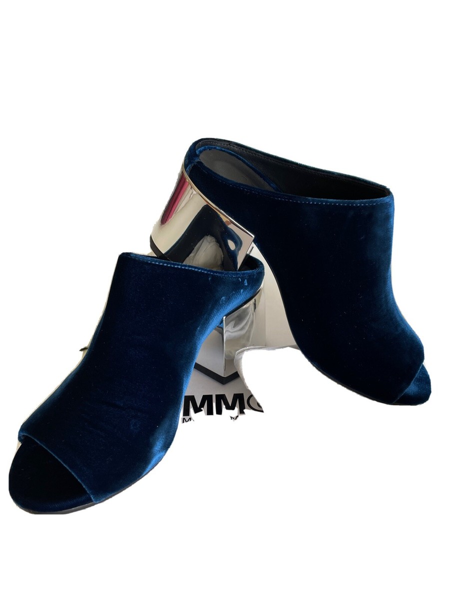 靴 MM6 18SS/BLACK PATENT FLARE HEEL MULES 靴 MM6 18SS/BLACK PATENT FLARE HEEL MULES MM6 Maison