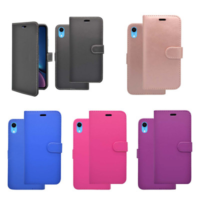 Per Apple IPHONE XR Custodia Portafoglio Flip Similpelle Stand