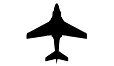 7" us military aircraft silhouette a-6 grumman intruder sticker decal usa made
