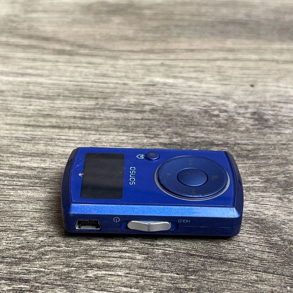 Reproductor multimedia MP3 SanDisk Sansa Clip azul USB 2.0 pantalla digital 2 GB - para piezas Foto 4 de 4