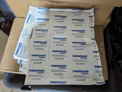 4x ThermoSafe Polar Pack Foam Brick Freezer Ice Packs 9.5 x 11.25 x 1 FPP56