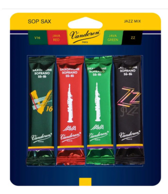 Vandoren Soprano Sax Jazz Reed Mix Card