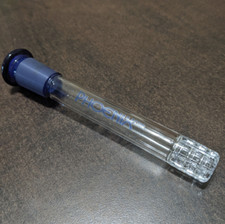 Difusor MATRIX Perc azul con vástago descendente de vidrio de 4 pulgadas 18 mm/14 mm