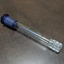 4" Inch 18mm/14mm Downstem Glass Slide Blue MATRIX Perc Diffuser