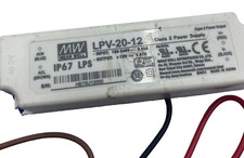 MW Mean Well LPV-20-12 Power Supply Class-2 20W 12V LPV2012  