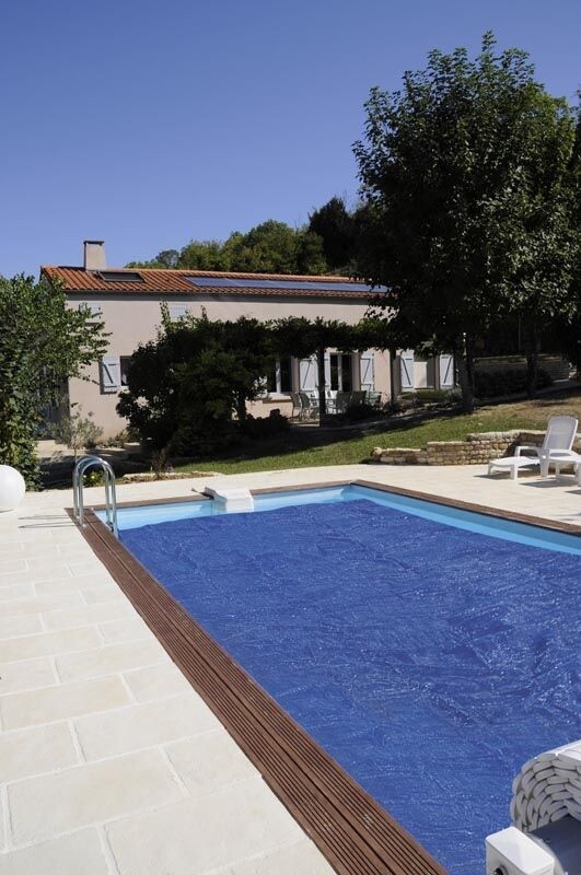 COPERTURA ESTIVA ISOTERMICA PISCINE INTERRATE RETTANGOLARI 9x5 mt