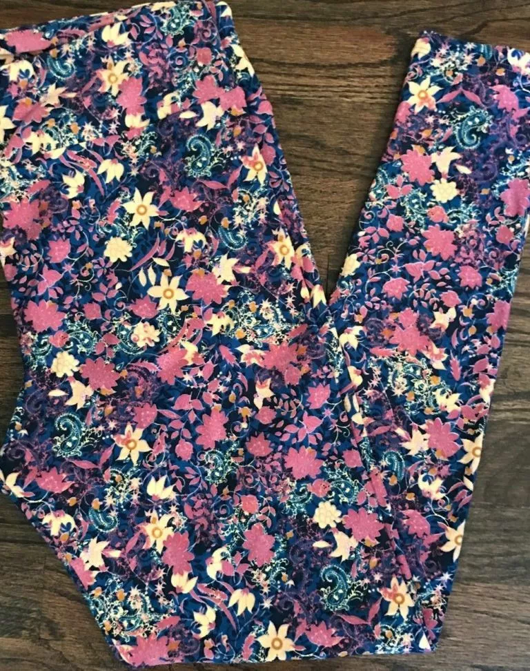 NWOT LuLaRoe TC Leggings Starry Night Rainbow Floral Yellow Pink Blue Black