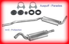 Abgasanlage Auspuffanlage für Audi Coupé B3 1.8 & 2.0  (89, 8B) ab Bj.1989+Kit