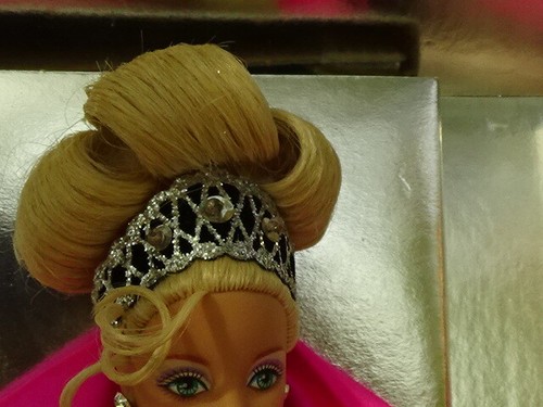 Barbi *****Blond In Formal Black Gown Still inner Package Doll Not Identified - Picture 3 of 9