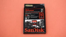 New SanDisk Extreme 16GB Class 10 SDHC UHS-I 45MB/s Memory Card SDSDX-016G-X46