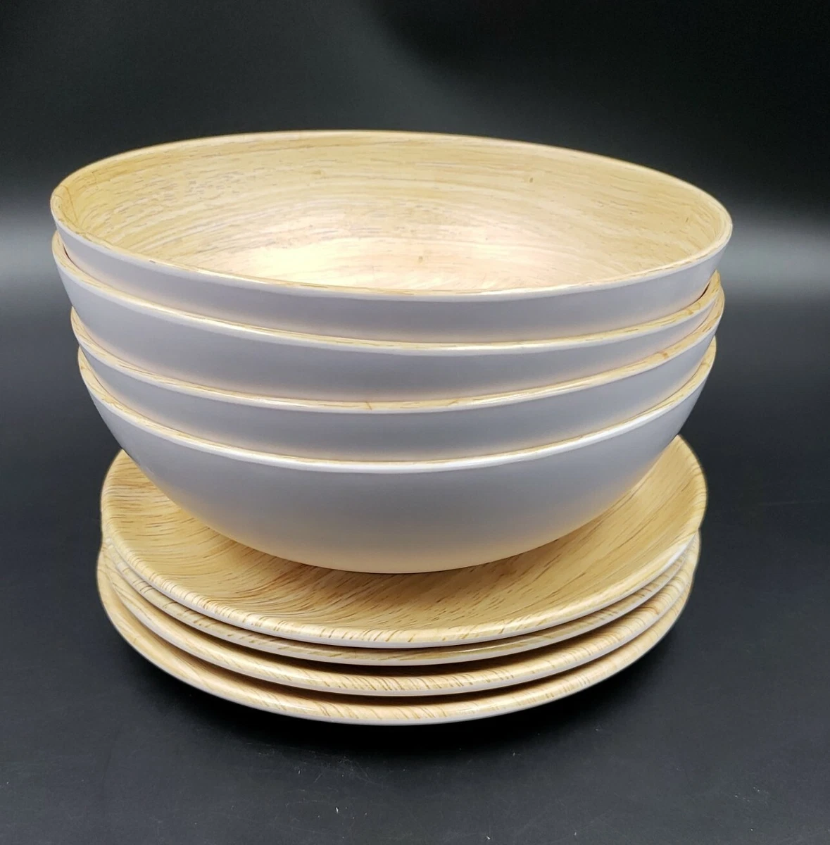 Plastic wood plates top