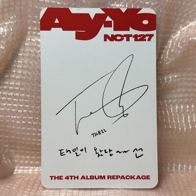 Taeil Official Photocard NCT 127 The 4th Album Repackage Ay-Yo