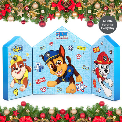 Paw Patrol Advent Calendar Xmas Art & Craft Stationery Set Kids Christmas Fun