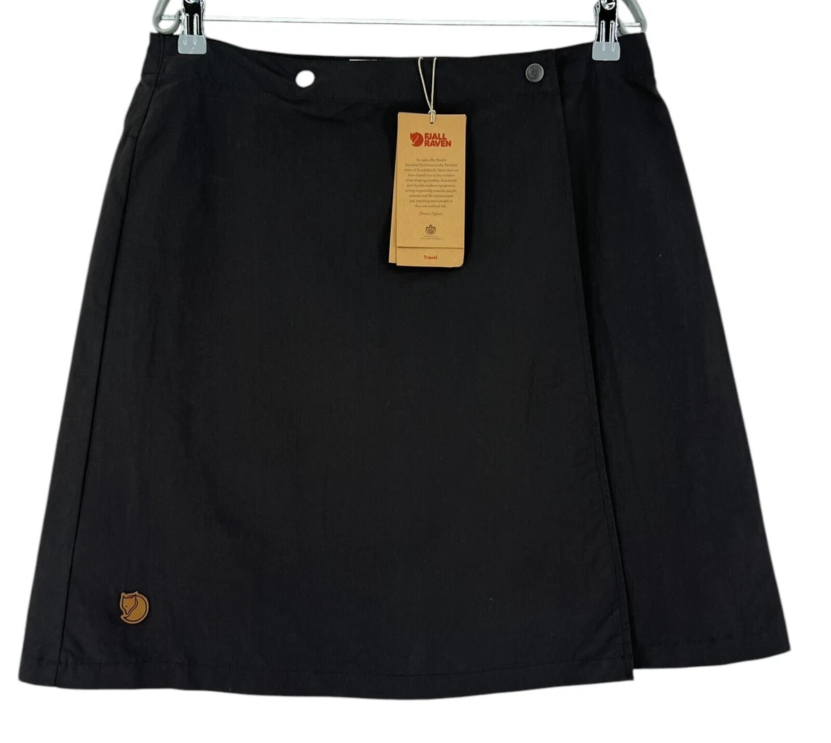 FJALLRAVEN Falda Skort De Viaje Para Mujer Gris Oscuro Talla EU:42; W32