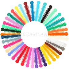 1040Pcs/Bag Sale Orthodontics Ring Elastic Latex Bands Ligature Ties 43 Colors