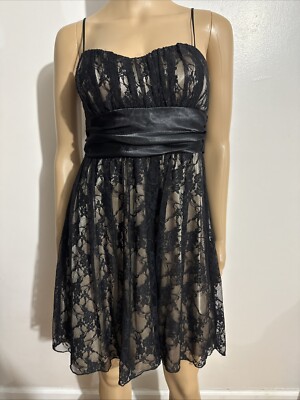SPEECHLESS BLACK DRESS LACE EMPIRE WAIST MEDIUM Women's NEW! | eBay SPEECHLESS BLACK DRESS LACE EMPIRE WAIST MEDIUM Women's NEW! | eBay