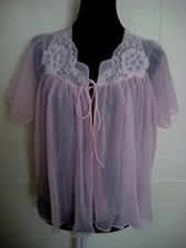 DOMINANT of Melbourne Vintage Original 60s Matinee Jacket Babydol Lingerie Sz16