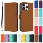 Magnetic Flip Folio PU Leather Wallet Case For iPhone 16 Pro Max 16 15 14 13 Pro