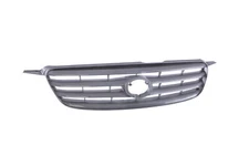 Dark Gray Grille w/Chrome Trim Assembly Replacement Fit 03-04 Toyota Corolla