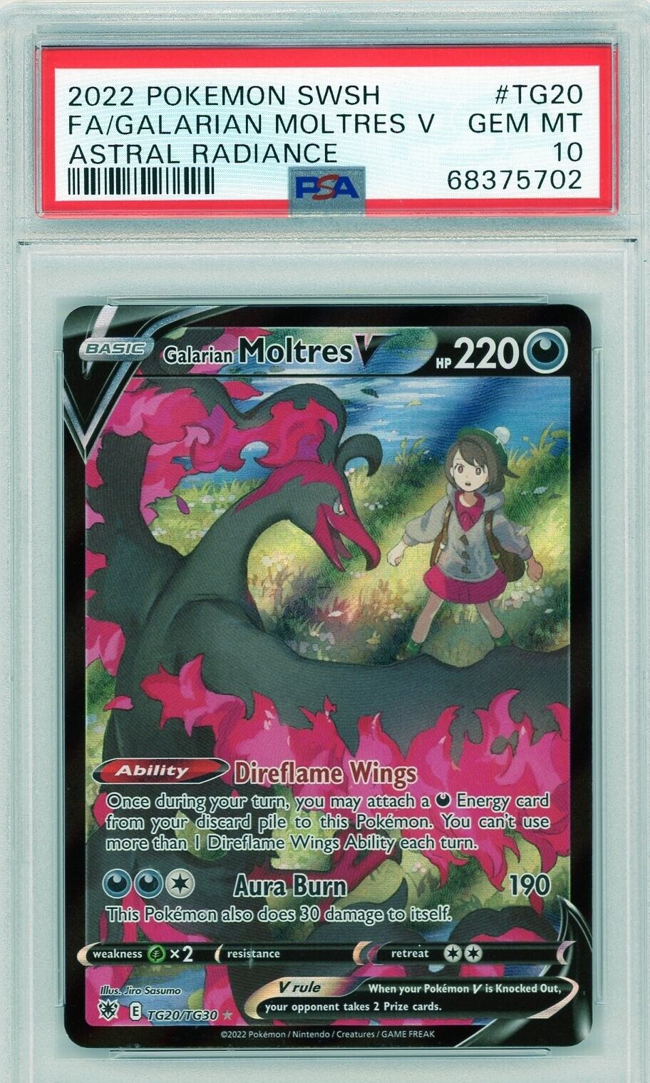 Graad/Psa 10 Articuno di Galar V 074/070 s5a Matchless Fighters