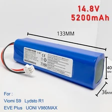 5200mAh Battery For Roidmi EVA EvE Plus/Lydsto R1 S1 G2 pro/Viomi S9 D800 New