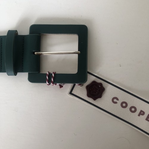 Trelise Cooper Design Belt One Size Big Belt Theory Green Vegan Leather See Pics - Picture 4 of 7