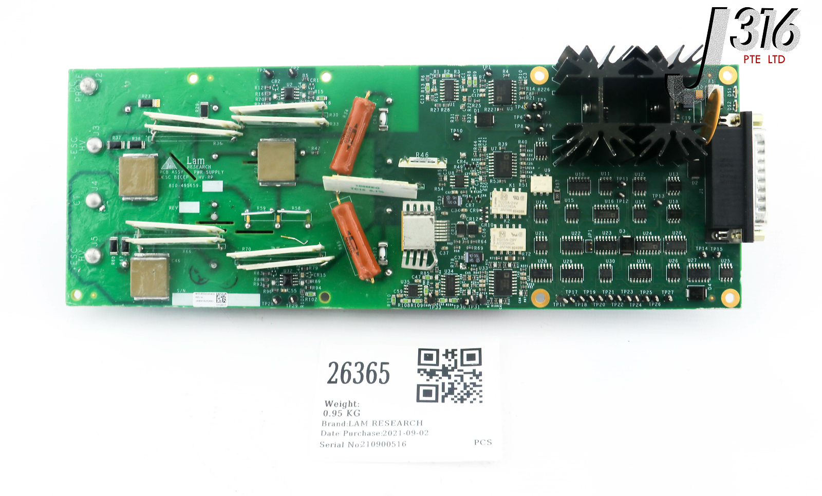 26365 LAM RESEARCH PCB ASSY POWER SUPPLY ESC BICEP HV-RP (PARTS) 810-495659-400