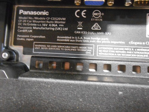Panasonic CF-20 Notebook Vehicle Dock Dual Pass CF-CDS20VM - Picture 9 of 10