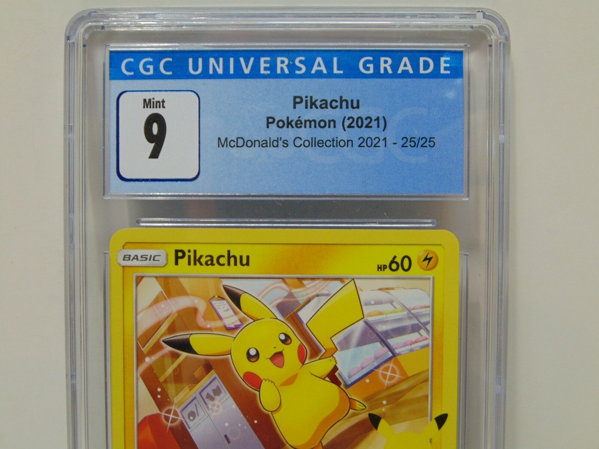 2021 Pikachu Pokemon Card McDonald's 25/25 25th Anniversary Promo