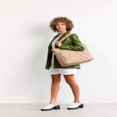 NWT BEIS x Elsa Hosk Quilted Tote Diaper Bag in Wild Child  display picture 1