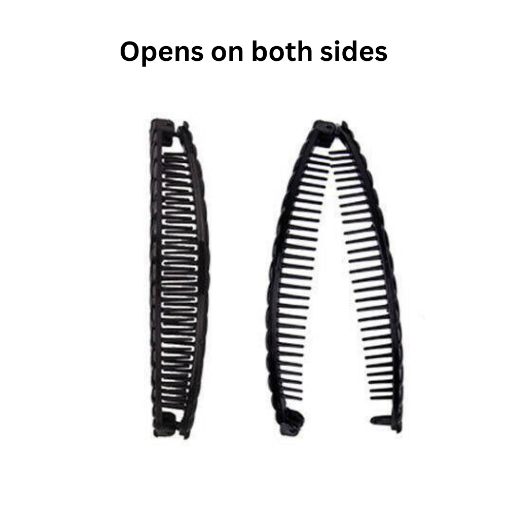 Large Banana Hair Clip Tort Twisted Long Fish Clip Comb Grip Women Long