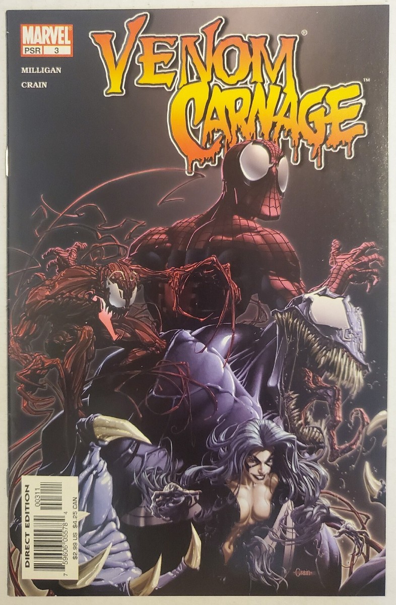 VENOM VS CARNAGE #1-4 2 3 1ST PRINT LOT! 1ST APP OF PAT MULLIGAN