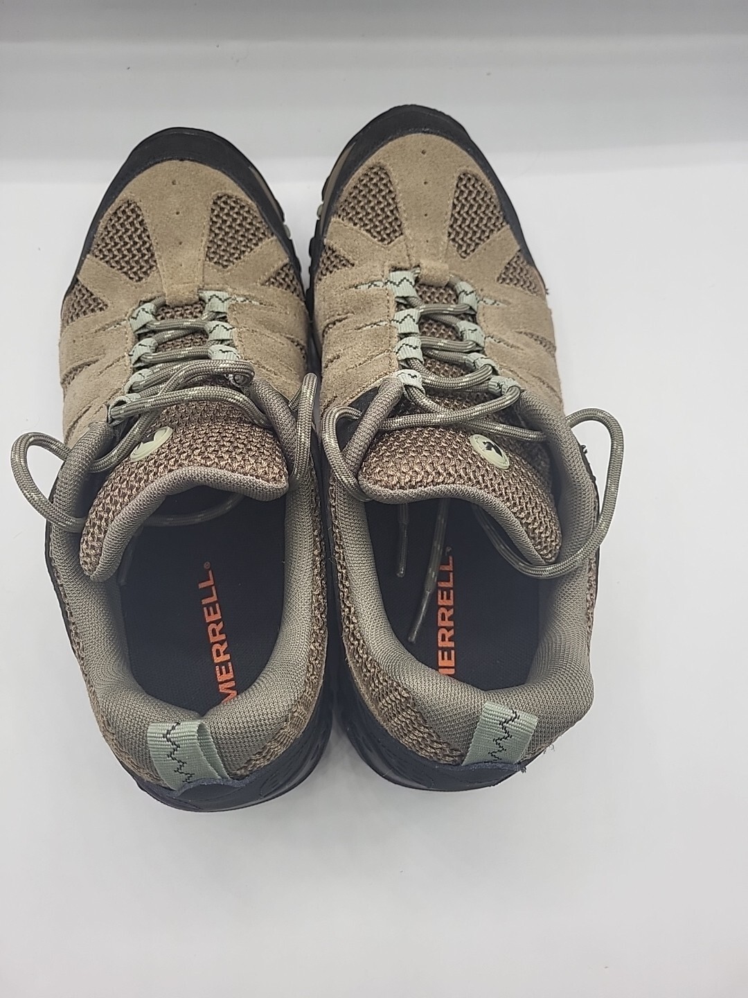 Merrell Scarpe Donna 9 Accentor 2 Sneaker da Escursionismo J03448 Beige Pelle Stringate