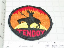Tendoy Idaho Patch  Indian on Horse In the Sunset Patch 