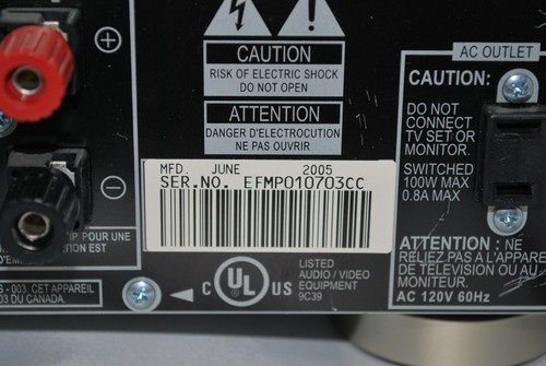Pioneer VSX-815-K 7.1 Ch 360W Dolby Digital Surround Receiver - Picture 10 of 10