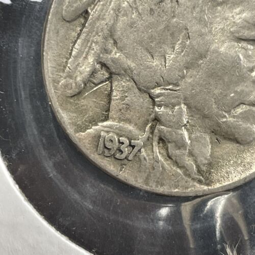 Moneta cinque centesimi 1937 testa di bufalo indiano nichel liberty F 5C USA da collezione vintage - Foto 4 di 23