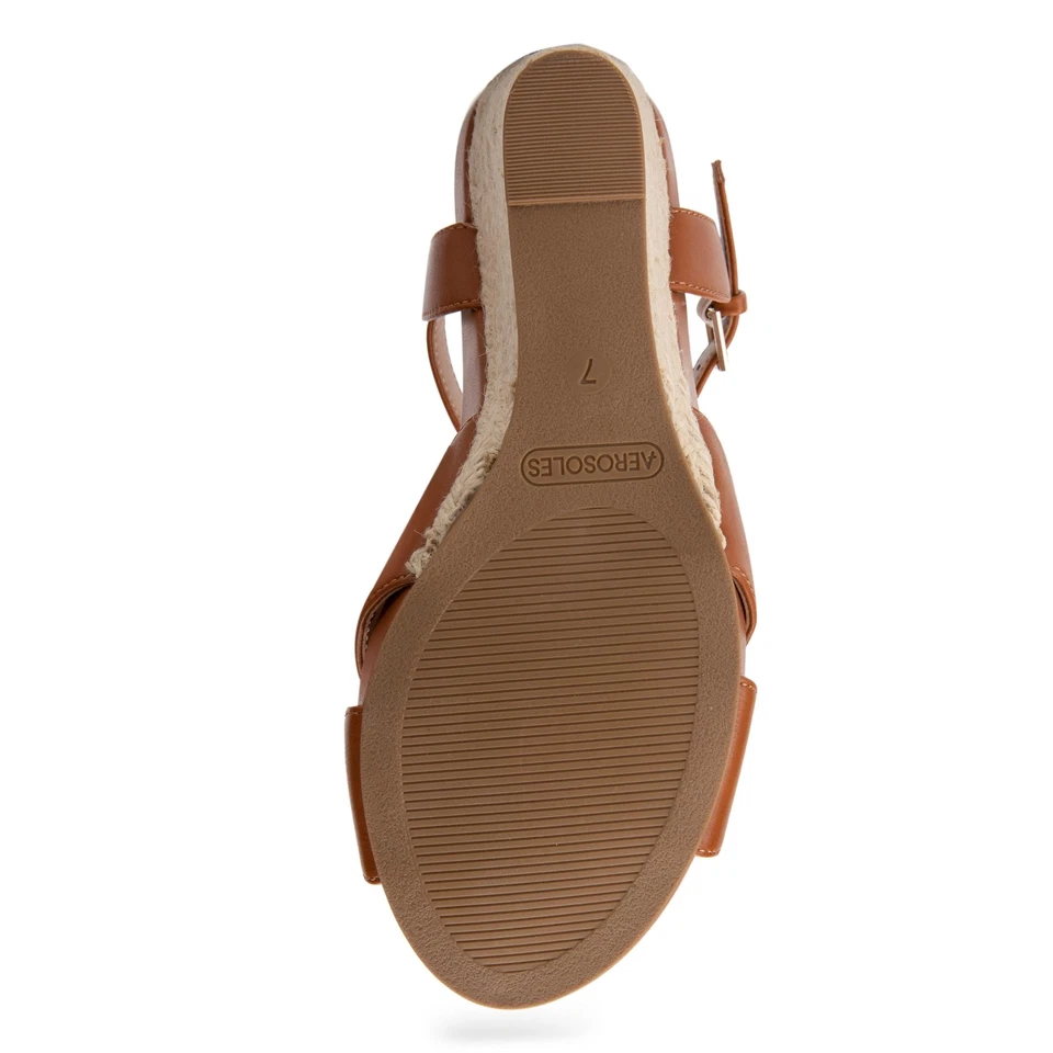Aerosoles Women's Pastel Wedge Sandal Tan, 10 Wide - Image 4 of 4
