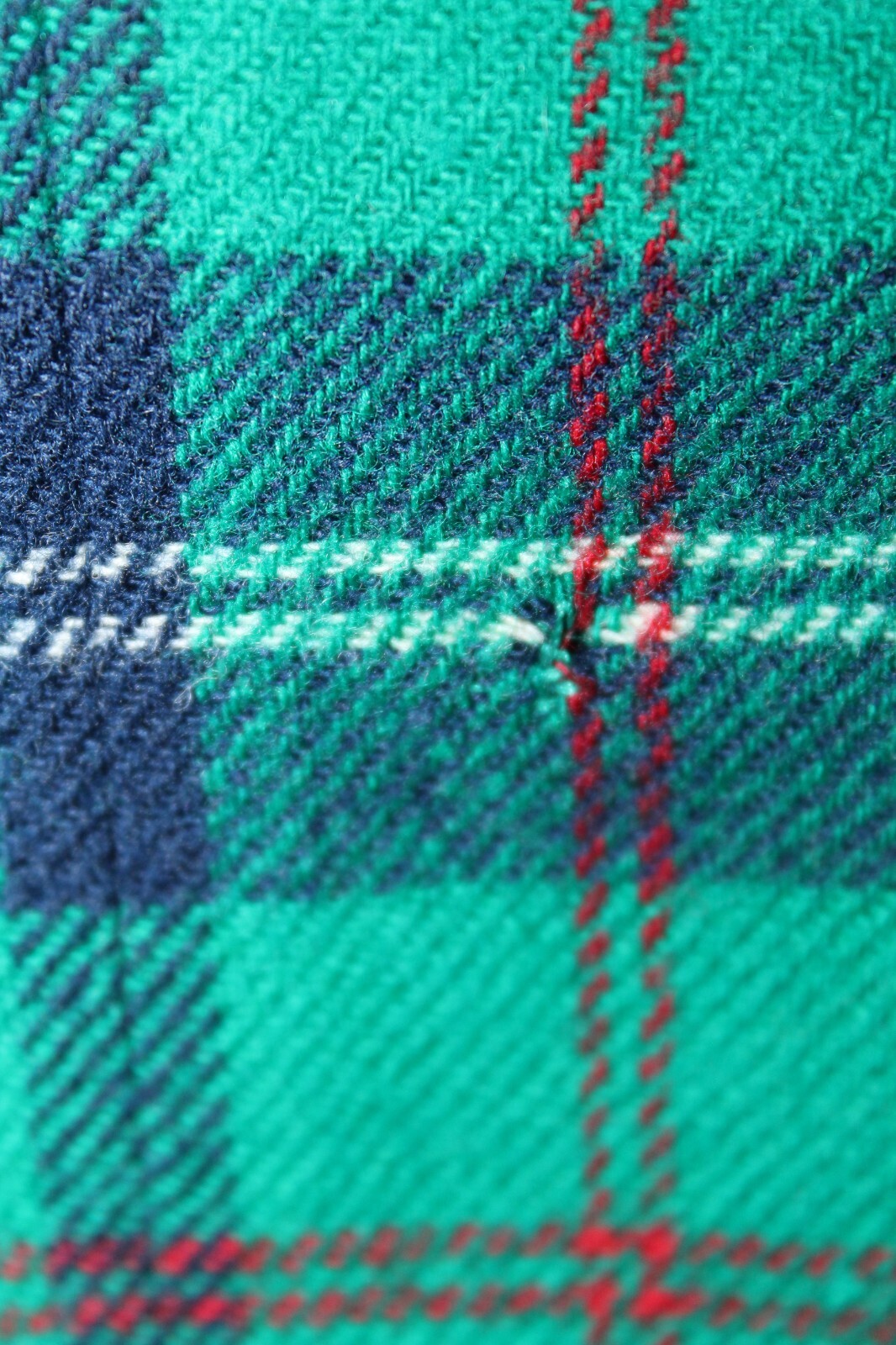 Pendleton Wool Green Plaid Double-Breasted Vintag… - image 16