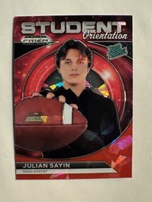2024 Panini Prizm Draft Picks Student Orientation Red Ice #SO-JS Julian Sayin RC