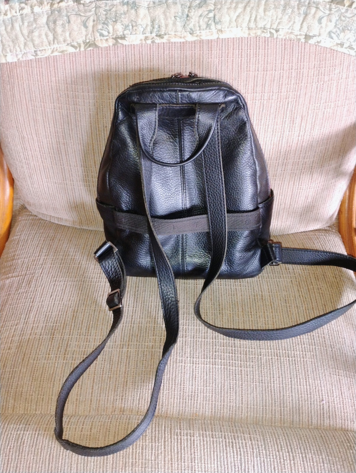 Hammitt Medium Hunter Backpack Black Leather W Re… - image 5