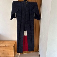 Boro Japanese Kimono Aged Textile Robe Everyday Wear Tsumugi Fabric Japan