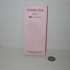 NEW Dashing Diva GLAZE LED Semi-Cured Gel 22 Gel Nail Strips Luxe Expensive Mini