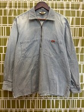 L Size Jacket 90S Ben Davis Hickory Half Zip Work Shirt