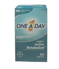 NEW One A Day Womens ACTIVE Metabolism Multivitamin Supplement Tablets 50ct 3/26